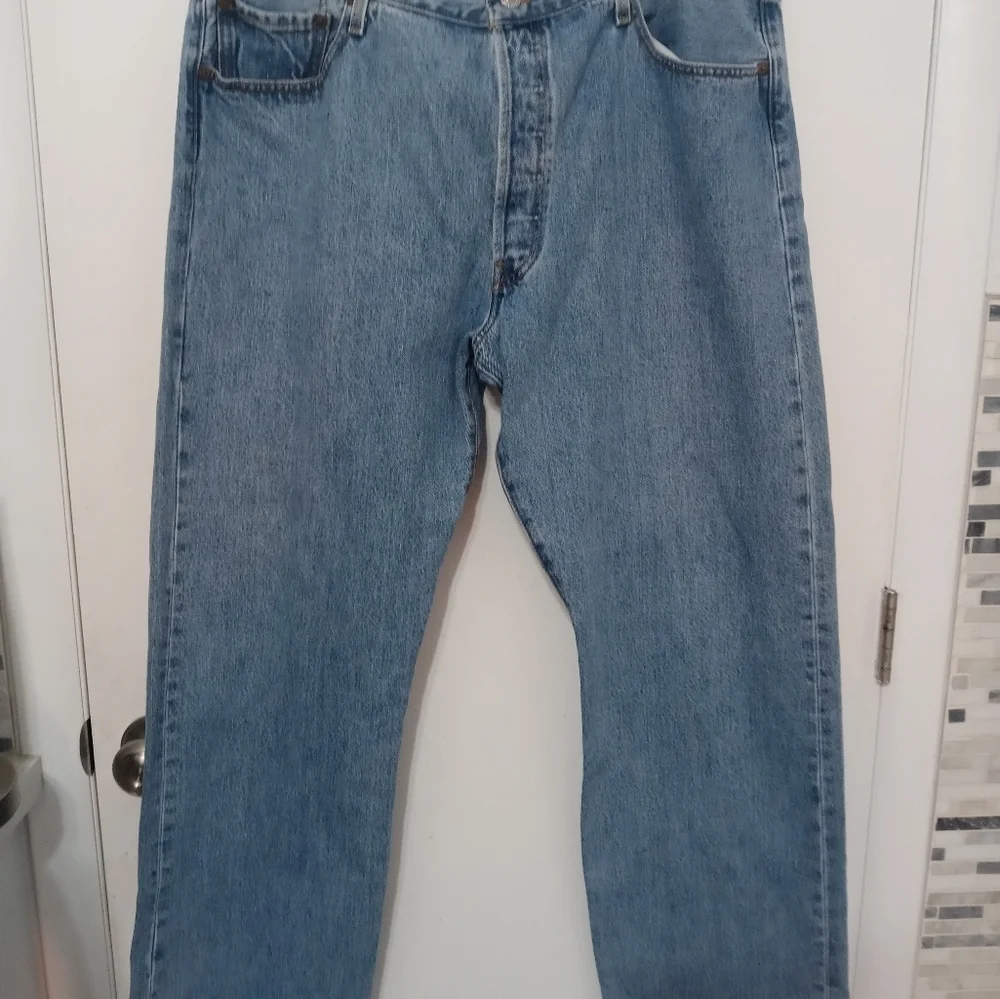LEVI'S 501 XX Button Fly CLASSIC MEDIUM WASH MEN'S STRAIGHT DENIM JEANS 40X30
